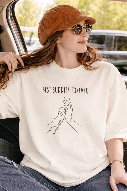 Best Buddies Forever Unisex Oversized Classic T-Shirt - Minimal Edition