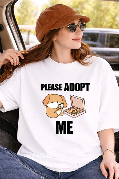 Please Adopt Me Unisex Oversized Classic T-Shirt
