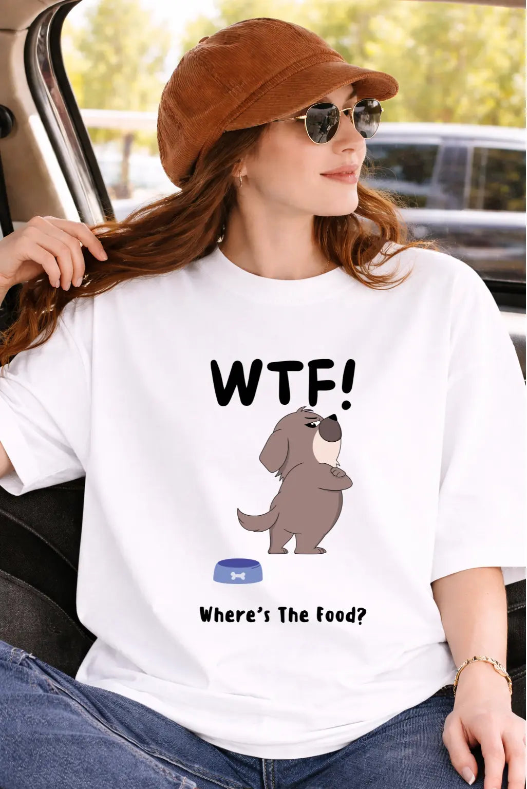 Where's The Food Unisex Oversized Classic T-Shirt- Minimal Edition