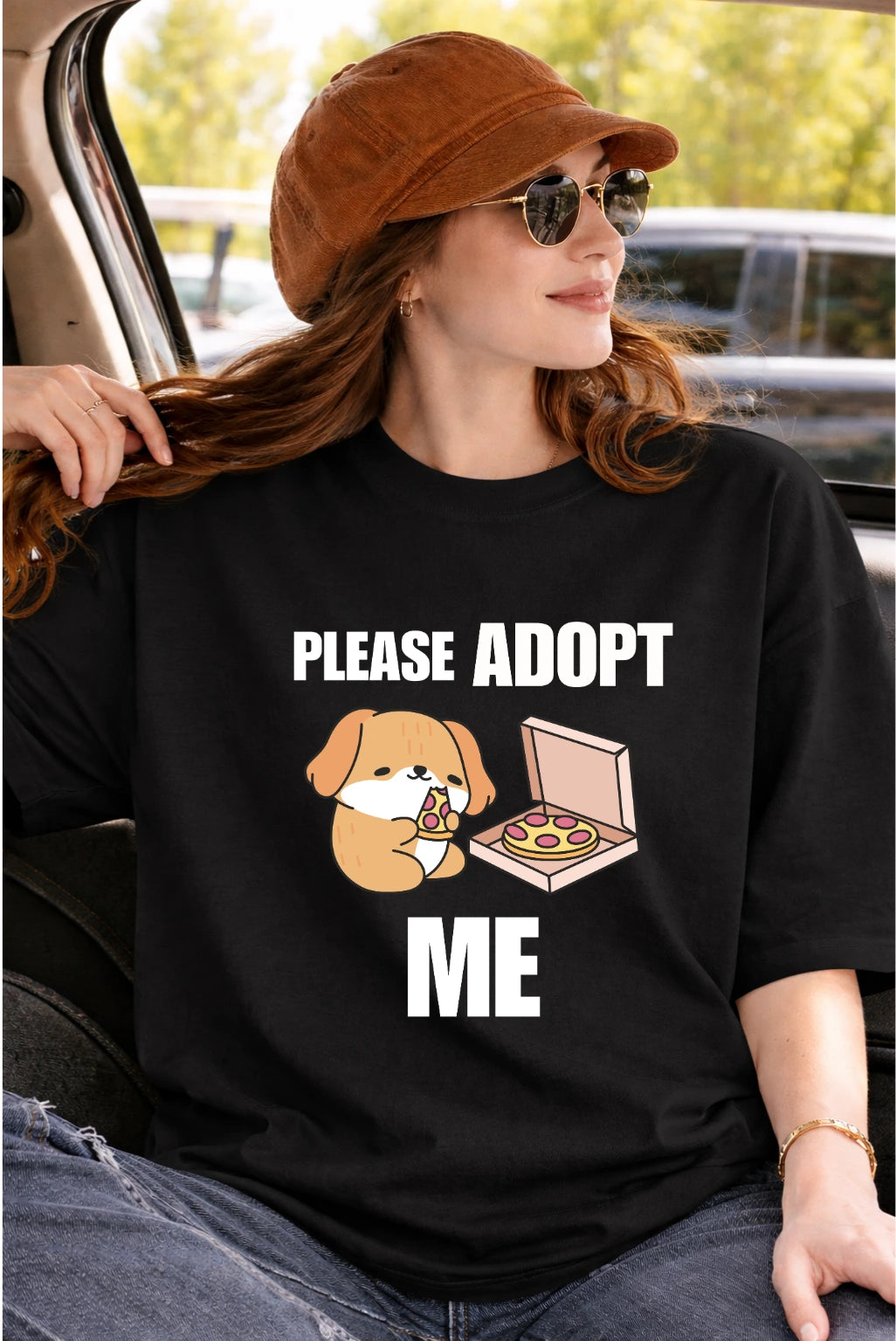 Please Adopt Me Unisex Oversized Classic T-Shirt - Bold Edition